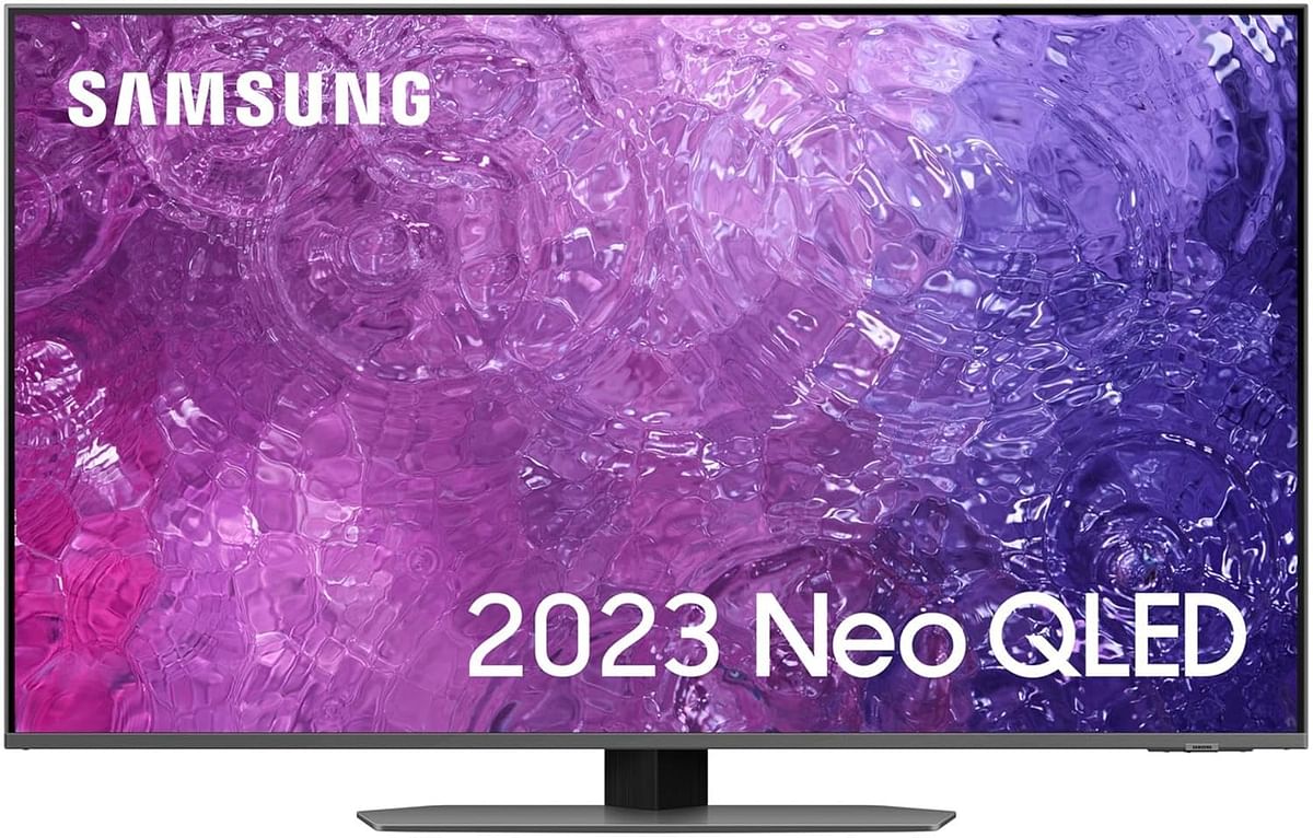 تلفزيون سامسونج 43 بوصة QN90C 4K Neo QLED HDR الذكي 2023 - معدل تحديث 144 هرتز Dolby Atmos Object، شاشة مدمجة مضادة للانعكاس أليكسا