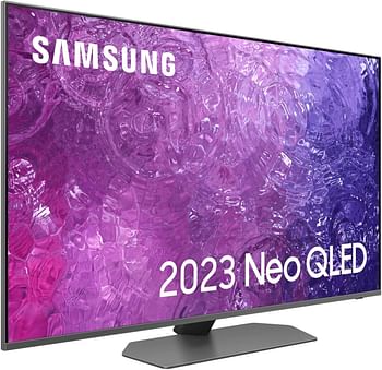 تلفزيون سامسونج 43 بوصة QN90C 4K Neo QLED HDR الذكي 2023 - معدل تحديث 144 هرتز Dolby Atmos Object، شاشة مدمجة مضادة للانعكاس أليكسا