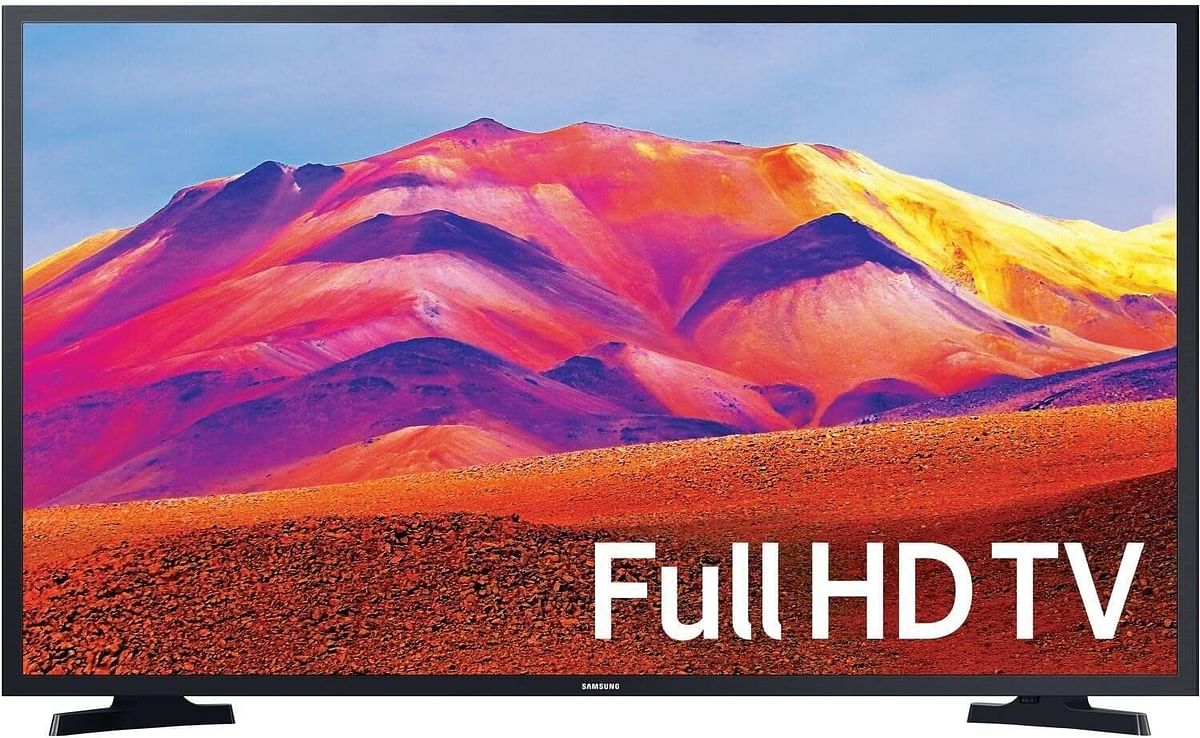 سامسونج تلفزيون ذكي T5300 FHD HDR LED مقاس 32 بوصة مع محسن تباين وتقنية بوركولور، اسود، UE32T5300CKXXU