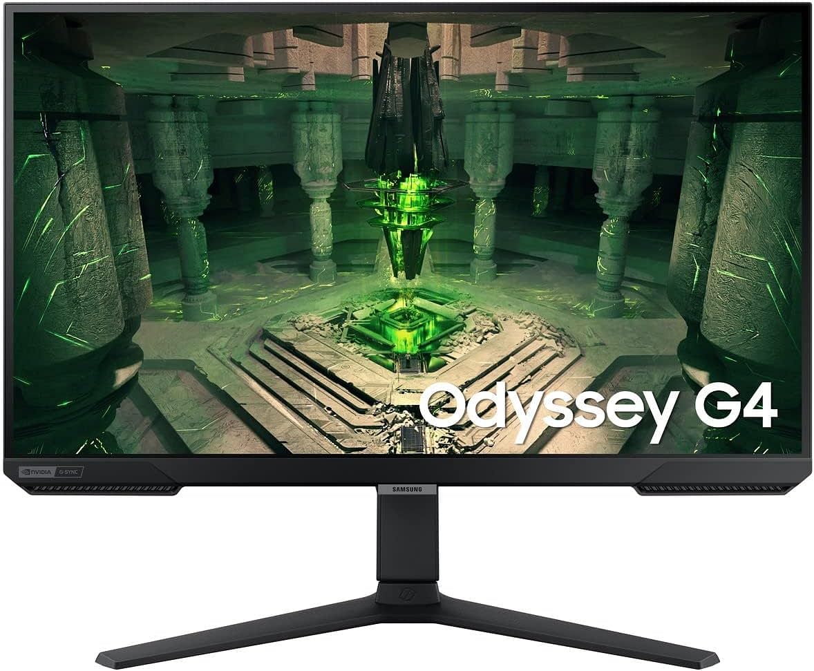 Samsung Odyssey G4 LS27BG400EUXEN 27 Inch 240 Hz 1 ms IPS Full HD Gaming Monitor - 240 Hz, 1 ms, 2 x HDMI, Displayport, Height Adjust