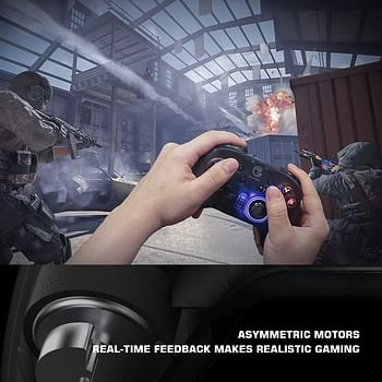 GameSir T4 Pro Wireless Bluetooth Controller for Nintendo Switch, Switch Pro Controller with LED Backlight, Turbo Gamepad Joystick with Dual Motor, Programmable Game Controller for iPhone/Android/PC