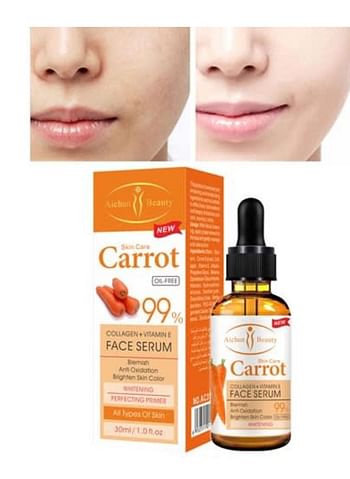 Aichun beauty Skin Care Carrot Collagen + Vitamin E Face Serum