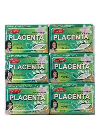 Renew 6-Piece Placenta Herbal Beauty Soap 810g - White