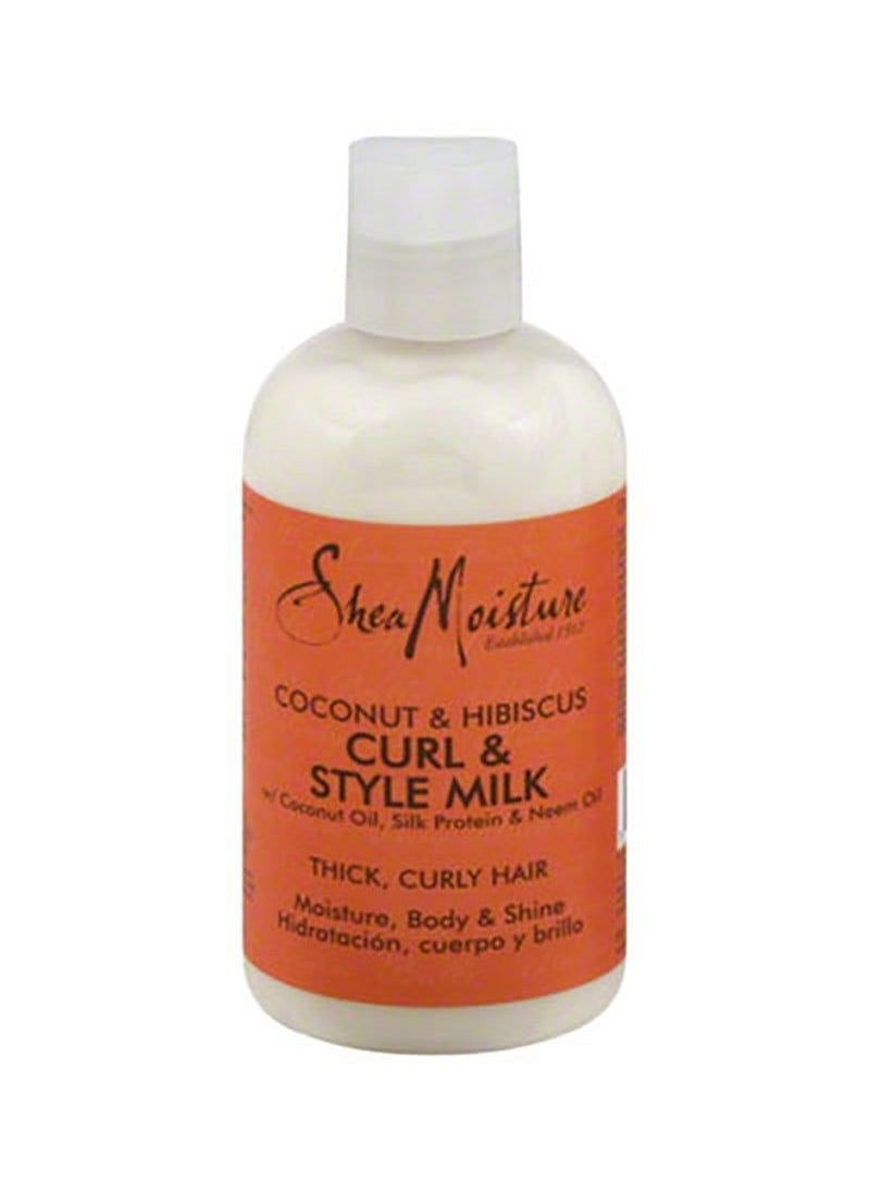 SM Shea Moisture Coconut And Hibiscus Curl And Style Conditioning Curl Milk 8 Oz