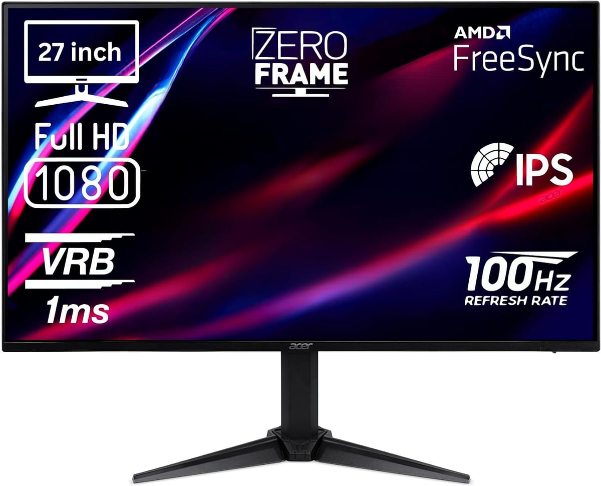 Acer Nitro VG273Ebmiix 27" FHD IPS Panel 1ms(VRB) 100Hz ZeroFram Gaming Monitor with FreeSync