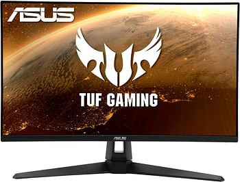 ASUS TUF Gaming 27" 2K HDR Monitor (VG27AQ1A) - QHD (2560 x 1440), IPS, 170Hz (Supports 144Hz), 1ms, Extreme Low Motion Blur, Speaker, G-SYNC Compatible, VESA Mountable, DisplayPort, HDMI