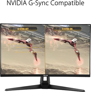 ASUS TUF Gaming 27" 2K HDR Monitor (VG27AQ1A) - QHD (2560 x 1440), IPS, 170Hz (Supports 144Hz), 1ms, Extreme Low Motion Blur, Speaker, G-SYNC Compatible, VESA Mountable, DisplayPort, HDMI