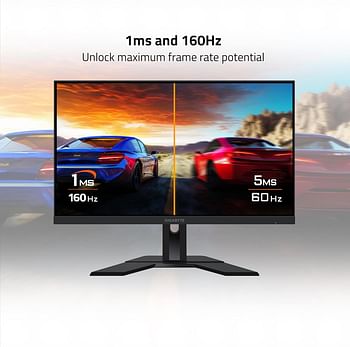 Gigabyte M27U 27" 160Hz 2160P UHD-KVM Gaming Monitor, 3840 x 2160 4k SS IPS Display, 1ms (MPRT) Response Time, 95% DCI-P3, HDR, FreeSync Premium Pro, 1x DP 1.4, 2X HDMI 2.1, 3X USB 3.2, 1x USB Type-C