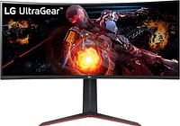 LG 34GP63A-B 34" Curved UltraGear™ VA panel QHD (3440 x 1440) Display HDR 10 1ms MBR (5ms GtG) 160Hz Refresh Rate & AMD FreeSync™ PremiumMonitor with Tilt/Height Adjustable Stand - Black