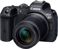 Canon EOS R7 Mirrorless Camera + RF-S 18-150 mm F3.5-6.3 is STM Lens (DSLR Upgrade, Hybrid Camera, 4K/30p Video Recording, up to 15 B/s, WLAN) Black