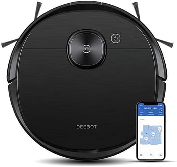 ECOVACS DEEBOT OZMO T8 AIVI Robot Vacuum Cleaner Upgraded AIVI™ Technology TrueMapping™ Navigation System Most Powerful Mopping System Virtual Wall Works on Carpets & Hard Floors