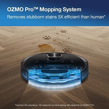 ECOVACS DEEBOT OZMO T8 AIVI Robot Vacuum Cleaner Upgraded AIVI™ Technology TrueMapping™ Navigation System Most Powerful Mopping System Virtual Wall Works on Carpets & Hard Floors