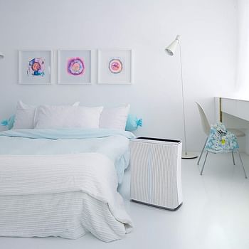 Air Purifier Swiss Design High CADR 521m3/hr with Dual Filter - Activated Carbon + HEPA13 99.99% Filtration with Air Quality Sensors, Rooms up to 70sqm Roger