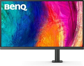 BenQ PD3205UA 32-inch Ergo Arm 4K Monitor, UHD, sRGB, Rec.709, HDR10, IPS, AQCOLOR Technology, USB-C, Factory-Calibrated, Hotkey Puck G2, KVM, Color Mode, DualView