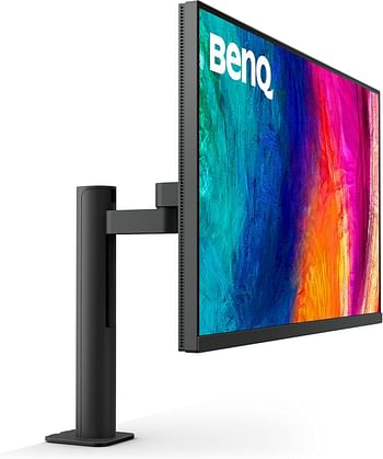 BenQ PD3205UA 32-inch Ergo Arm 4K Monitor, UHD, sRGB, Rec.709, HDR10, IPS, AQCOLOR Technology, USB-C, Factory-Calibrated, Hotkey Puck G2, KVM, Color Mode, DualView