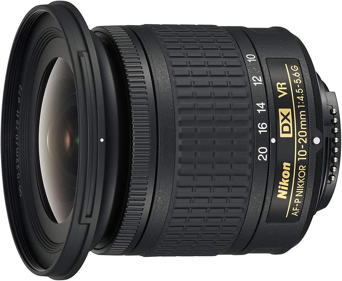 عدسة تكبير بزاوية واسعة من نيكون AF-P DX نيكور 10-20 مم f / 4.5-5.6G VR Nikon DX فقط