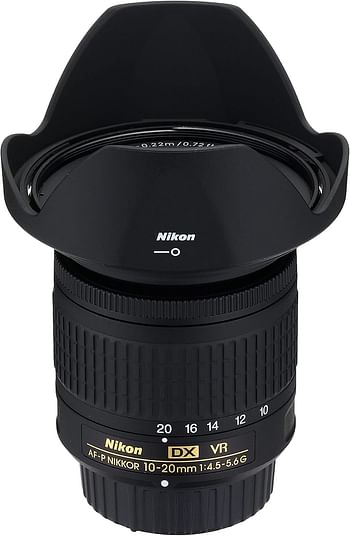 عدسة تكبير بزاوية واسعة من نيكون AF-P DX نيكور 10-20 مم f / 4.5-5.6G VR Nikon DX فقط