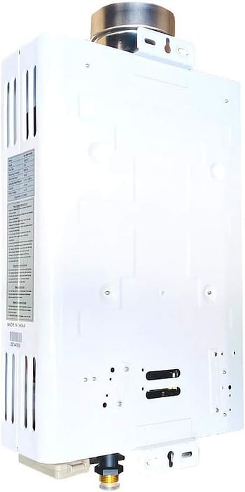 MAREY GA5FLP 1.32 GPM, 34,120 BTU's LP Gas Flow Activated Tankless Water Heater - White