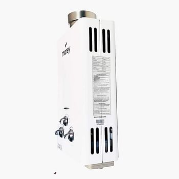 MAREY GA5FLP 1.32 GPM, 34,120 BTU's LP Gas Flow Activated Tankless Water Heater - White