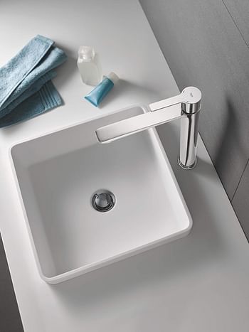 GROHE Lineare Basin Mixer 1/2" | XL-Size | SpeedClean Mousseur | Water Saving | Chrome | 23405001