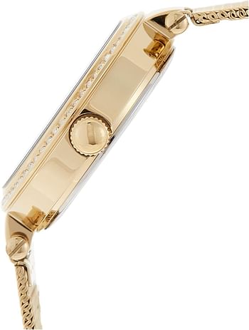 Tommy Hilfiger Women's Gold Dial Stainless Steel Band Watch - 1781864