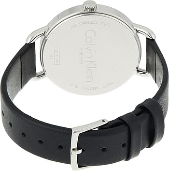 Calvin Klein Men's Quartz Watch, Analog Display And Leather Strap K7B231Cy