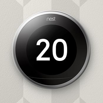 Google Nest Learning Thermostat 3rd Generation, Stainless Steel - Smart Thermostat - A Brighter Way To Save Energy