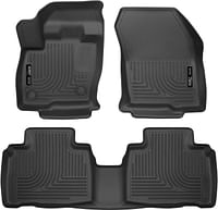 Husky Liners Weatherbeater Series | Front & 2Nd Seat Floor Liners 98781 | Fits 2015-2022 Ford Edge 3 Pcs - Black