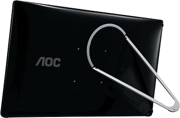 AOC e1659Fwu 15.6-Inch Ultra Slim 1366x768 Res 200 cd/m2 Brightness USB 3.0-Powered Portable LED Monitor w/Case Black