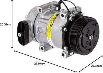 UAC Universal Air Conditioner Co 4691C A/C Compressor And Clutch, Grey