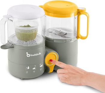 Badabulle 4-in-1 Food Preparation Machine - Grey/Yellow