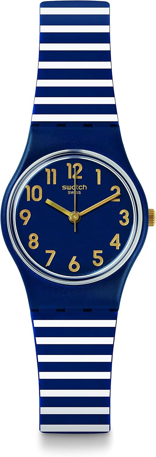 Swatch Women's Quartz Watch Analog Display and Silicone Strap LN153