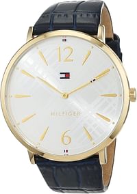 Tommy Hilfiger 1781843 Women's Silver Tone Dial Blue Strap Watch