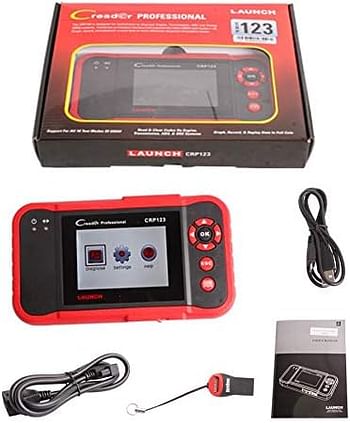 Sulfar Professional Scanner Auto Code Reader Launch Creader CRP 123 Launch CRP123 ABS SRS Transmission and Engine Update Via Internet