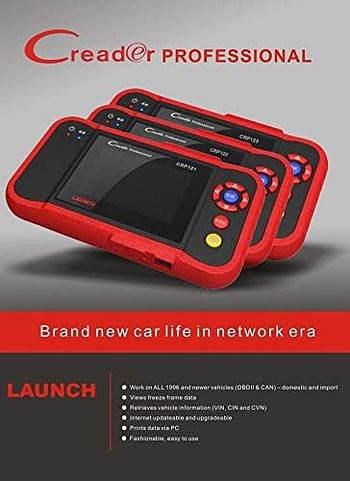 Sulfar Professional Scanner Auto Code Reader Launch Creader CRP 123 Launch CRP123 ABS SRS Transmission and Engine Update Via Internet