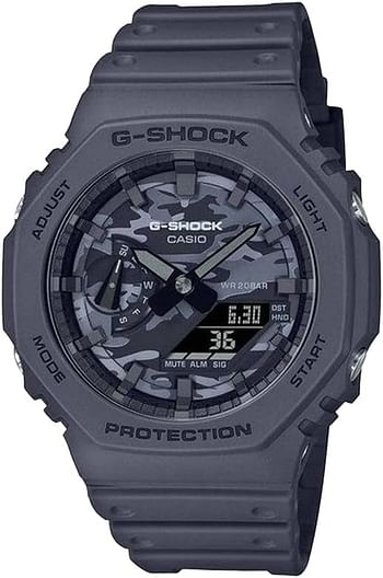 Casio G-Shock,Analog-DigitaL Watch for Men's , straps-Dark grey