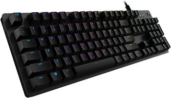 Logitech G512 Clicky Mechanical Gaming Keyboard - Carbon, Black