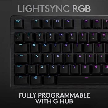 Logitech G512 Clicky Mechanical Gaming Keyboard - Carbon, Black