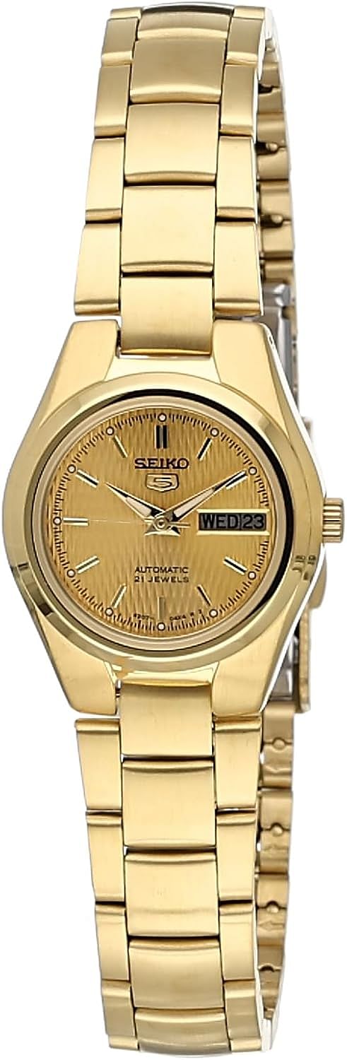 Seiko Women's Automatic Stainless Steel Watch with Stainless Steel Strap S - Gold