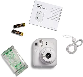 Fujifilm Instax Mini 12 Instant Camera - Clay White