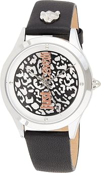 Just Cavalli Animalier Pelle Metal Watch JC1L170L0015 - Quartz Analog for Women in Genuine Leather Strap 34 mm