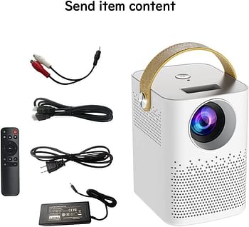 Mini Laptop Projector with WiFi Outdoor Movie Projector 8000LX200” Display, Full HD 1080P Vedio Projector Compatible with Smartphone Stick/PS4/AV/USB/Tablet/Laptop/PC EXCEL PPT iOS Android .