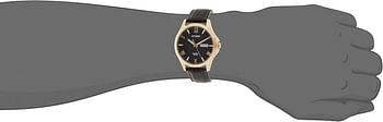 Citizen Men Quartz Watch, Analog Display And Leather Strap - BF2023-01H