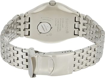 Swatch Gents Watch Irony Big Classic XL Beaulieu YWS405G Analogue Quartz Stainless Steel, silver