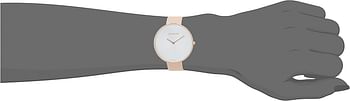 Calvin Klein Women's Quartz Watch, Analog Display And Leather Strap K8Y236Z6 42 mm - beige