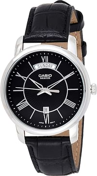 Casio Watch BEM-152L-1AVDF leather band 40 mm - Black