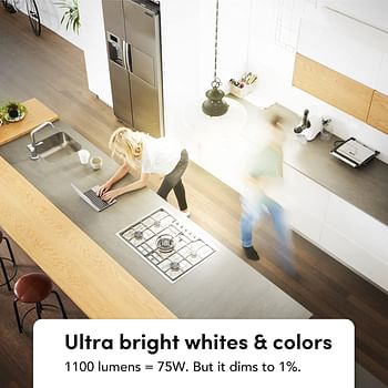 LIFX Clean, A19 1100 lumens, Full Color with Antibacterial HEV, Wi-Fi Smart LED Light Bulb, No Bridge Required, Compatible Alexa, Hey Google, HomeKit and Siri (2-Pack)