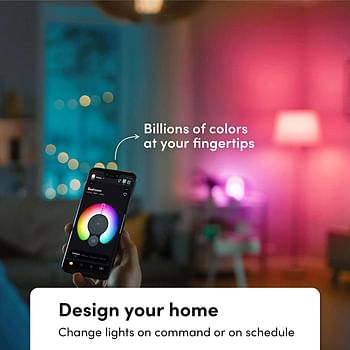 LIFX Clean, A19 1100 lumens, Full Color with Antibacterial HEV, Wi-Fi Smart LED Light Bulb, No Bridge Required, Compatible Alexa, Hey Google, HomeKit and Siri (2-Pack)