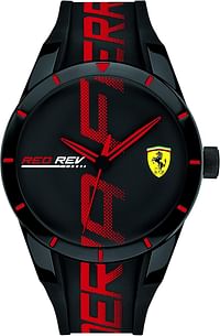 Scuderia Ferrari Men's Analogue Classic Quartz Watch with Silicone Strap 0830614 Strap