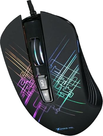 XTRIKE ME Gaming MouseUSB Optical Mouse - Black (Multicolor LED Backlight GM-510